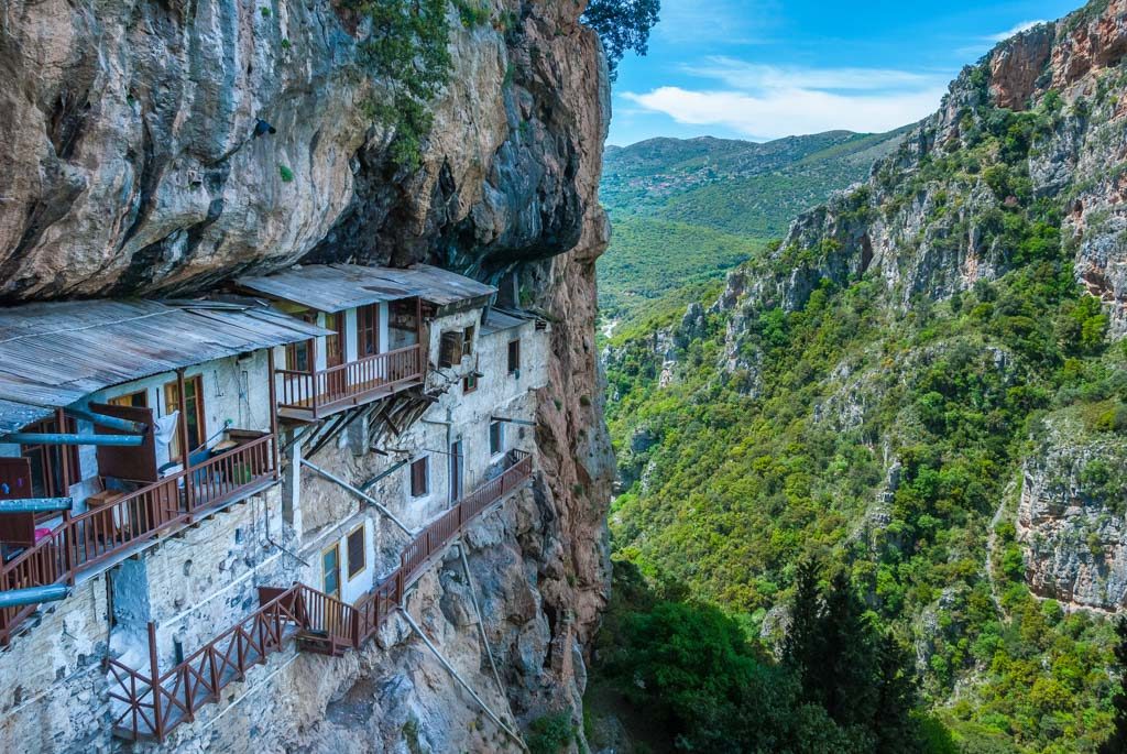 The monasteries of Lousios Gorge